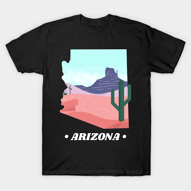 State of Arizona T-Shirt by A Reel Keeper